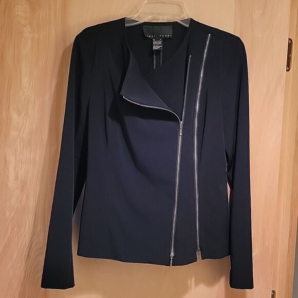 Yansi Fugel edgy zipper moto style jacket - Picture 12 of 13